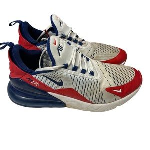 Nike Air Max 270 Red, White, and Blue size 7 youth